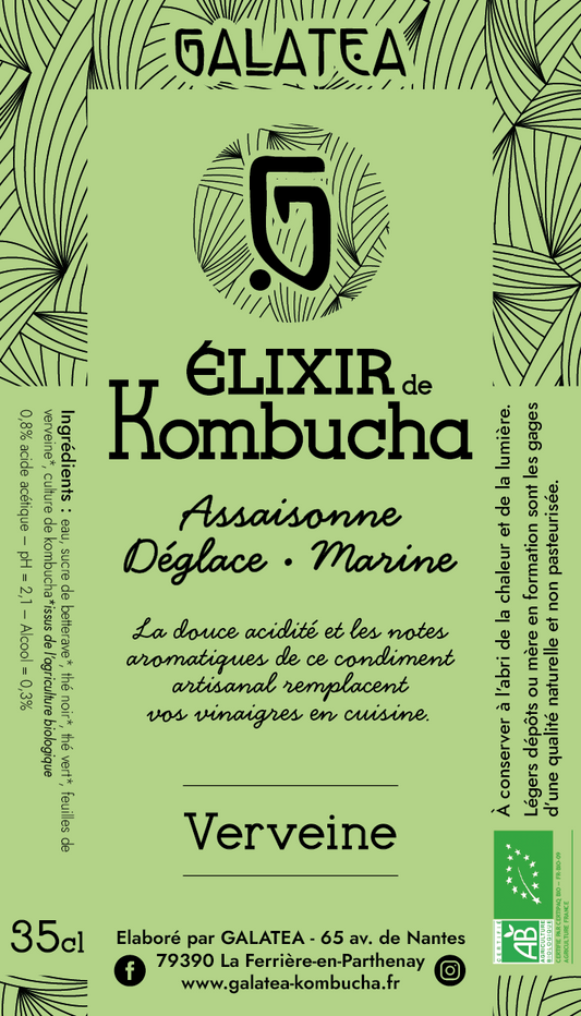 ÉLIXIR DE KOMBUCHA - Verveine