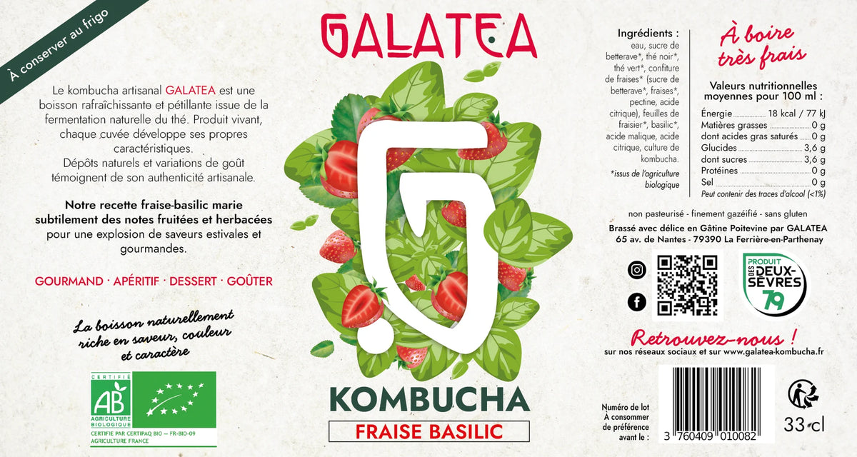 FRAISE BASILIC - Coffret 6x33cl ou 3x75cl